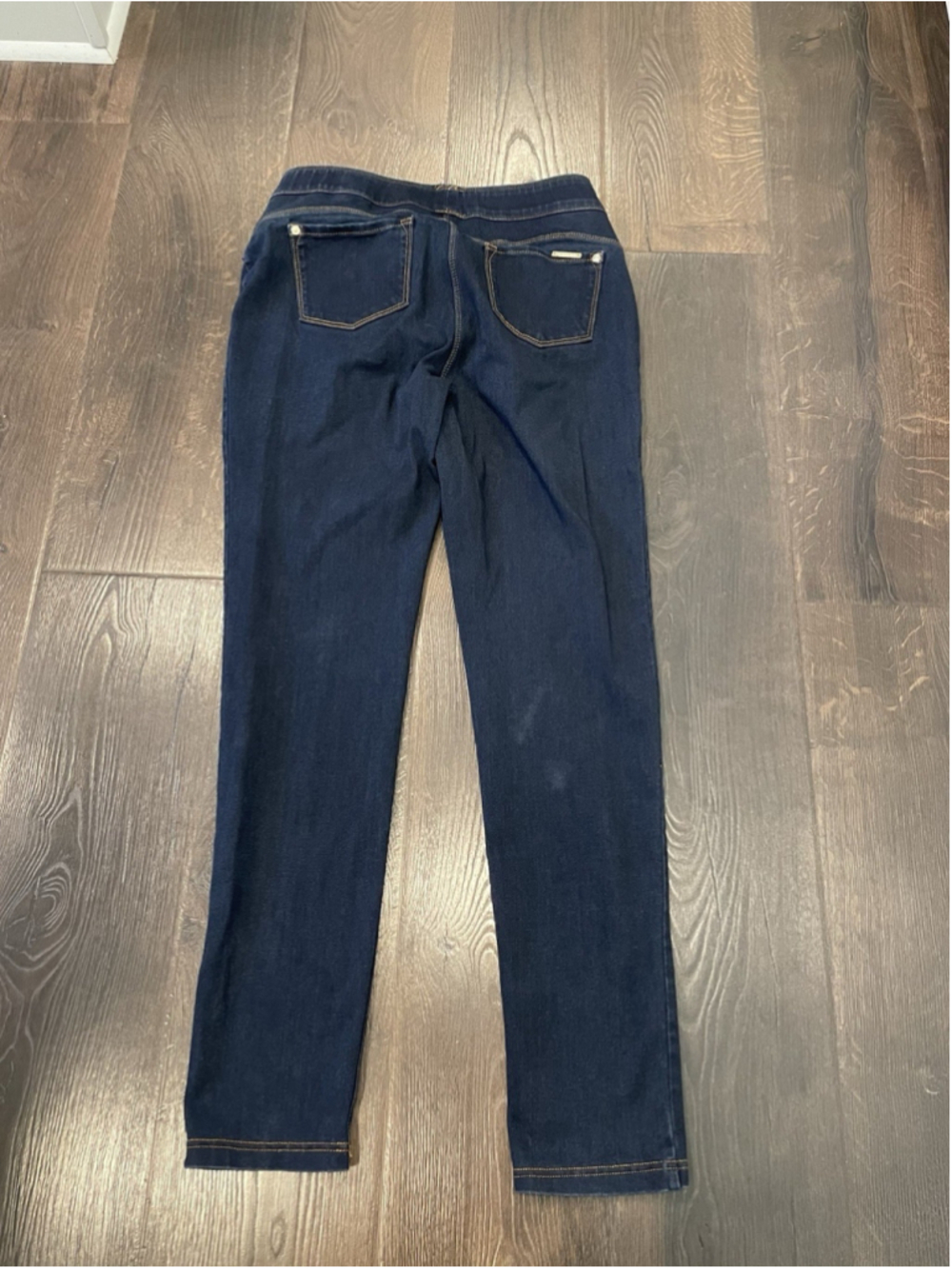Luxe Nygard 360 4 Way Stretch Pull on Size 14-16 Denim Jeans Skinny Cuff - Picture 2 of 7